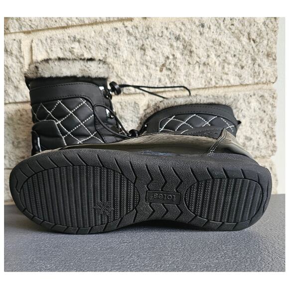 Totes Women's Lisa Snow Boot, Quilted, Faux Fur Lined, Sz 7M - Picture 7 of 7
